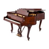 A Steinway and Sons Louis XV Style Walnut Grand Piano