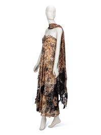 Carven Haute Couture, Cheetah Print Evening Gown & Wrap