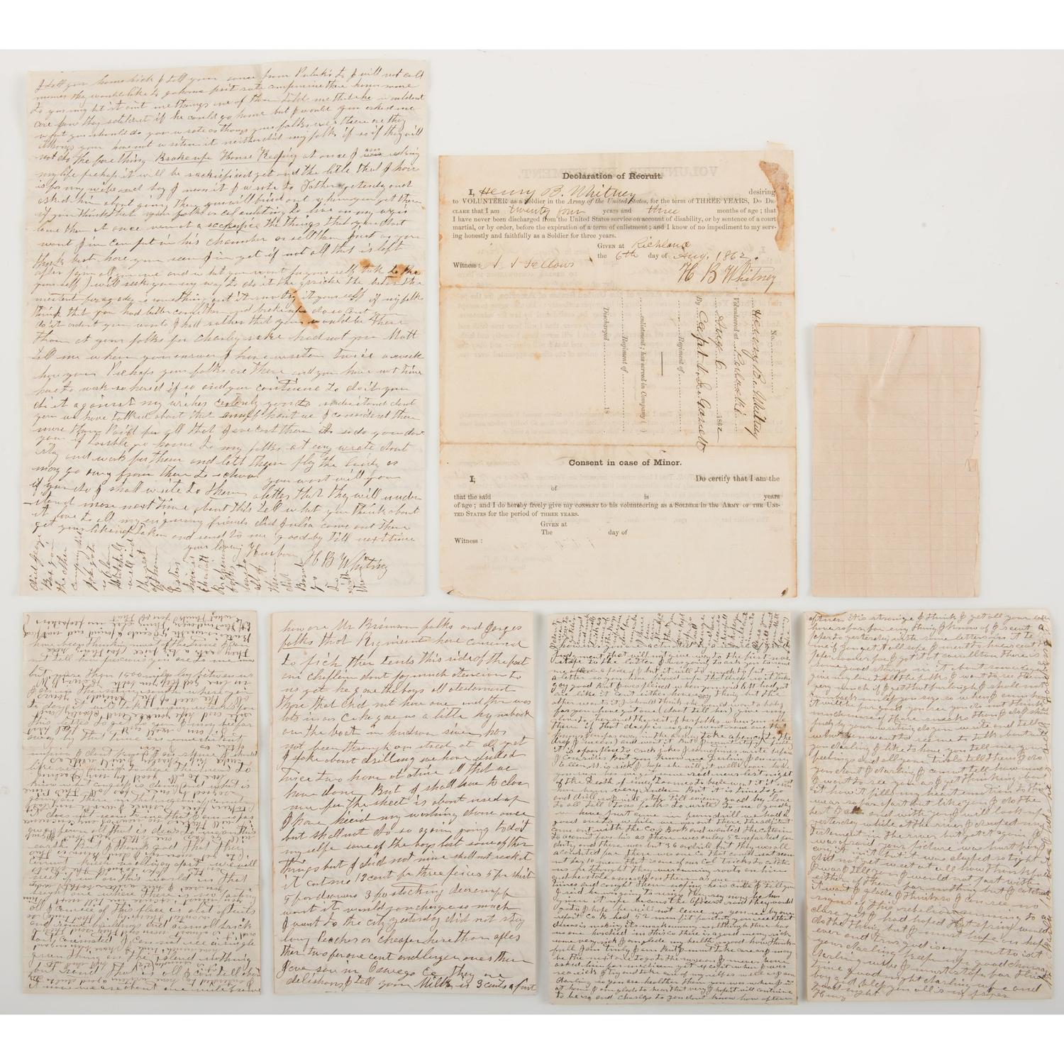 Family Letter Archive of Henry B. Whitney, 110th New York Volunteer Infantry