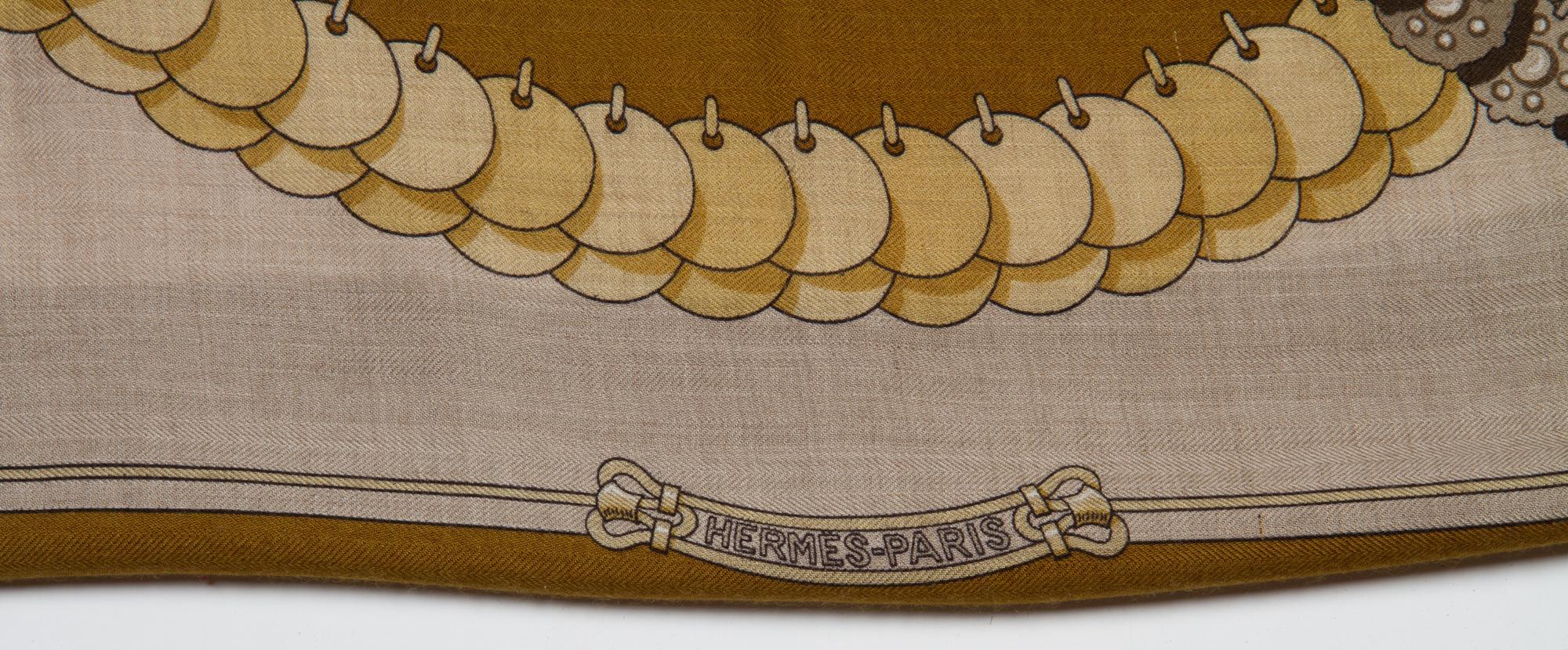 An Hermes 125cm Cashmere Shawl, 54" x 54".