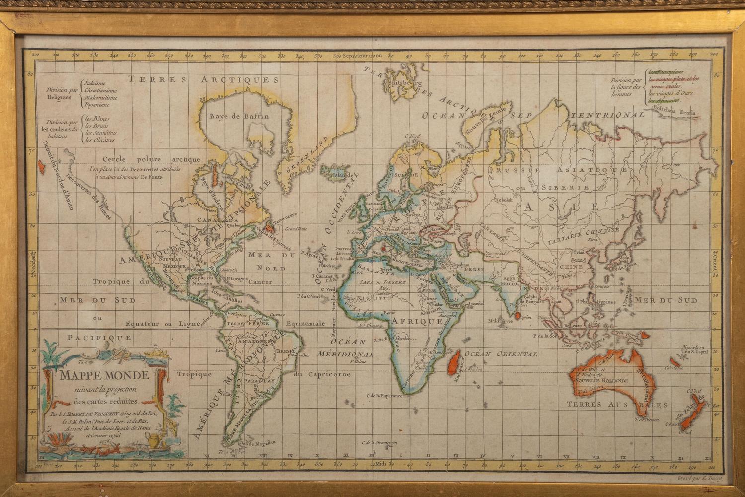 ROBERT DE VAUGONDY, Didier (1723-1786). Two Maps of North America.