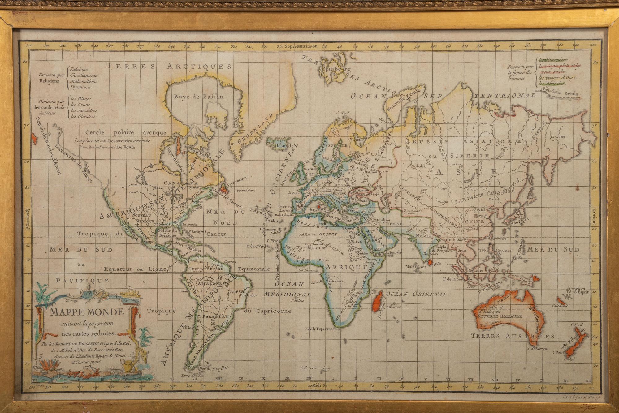 ROBERT DE VAUGONDY, Didier (1723-1786). Two Maps of North America.