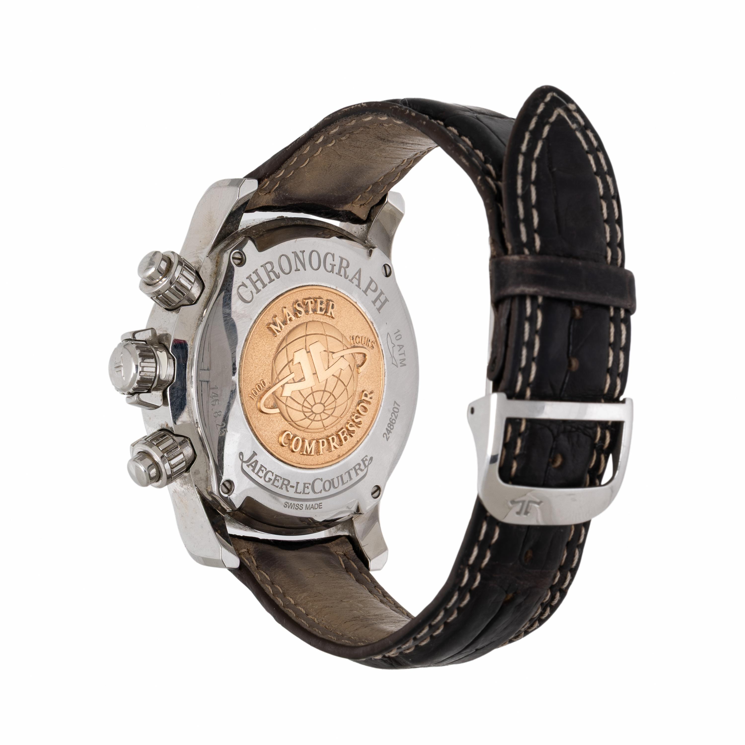 Jaeger-LeCoultre, Ref. 146.8.25, Steel 'Master Compressor' Chronograph Watch, with Box & Manual