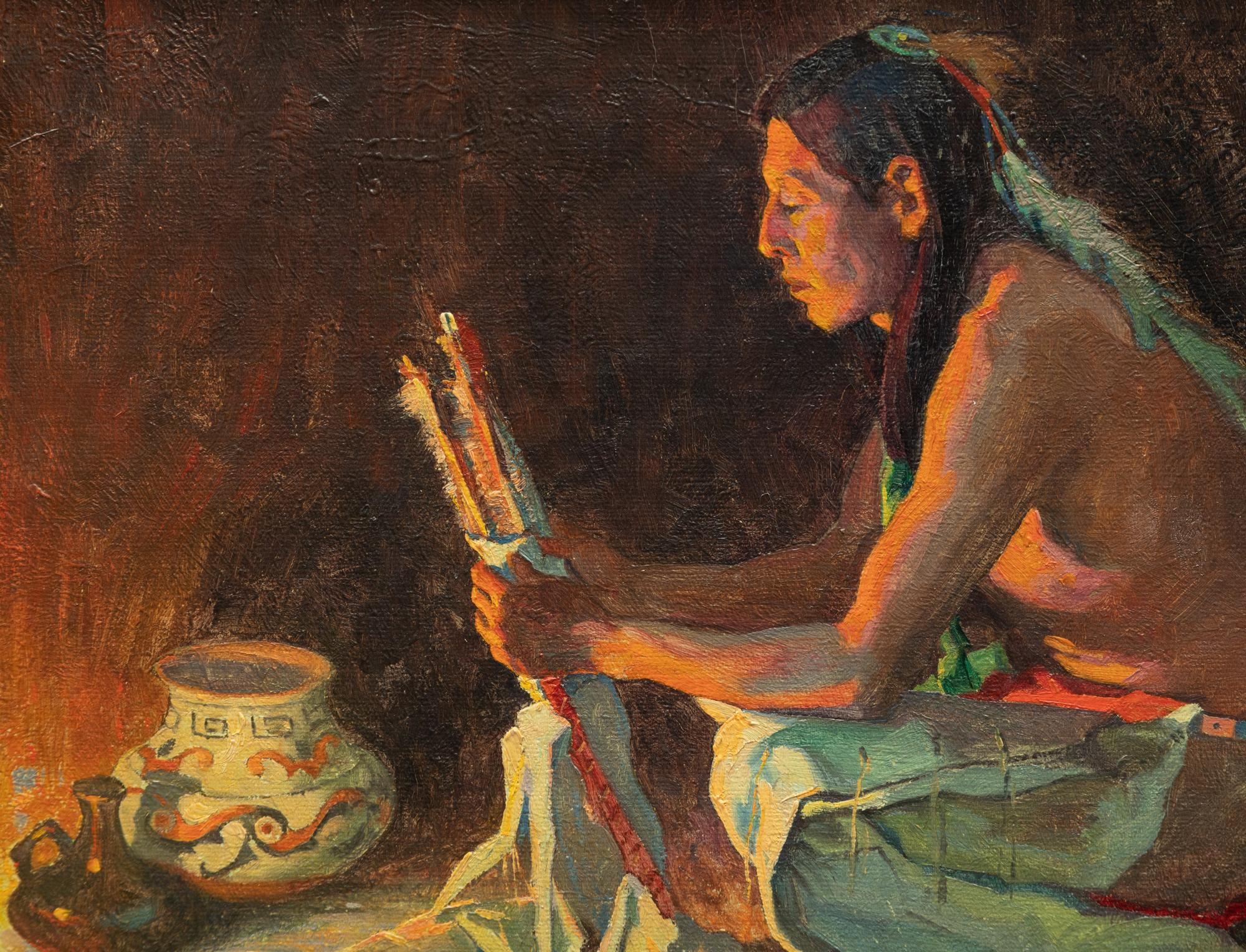 The Quiver Firelight Interior , circa 1922