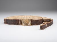 [CIVIL WAR]. US Model 1851 enlisted cavalryman’s sword belt equipped with a Model 1851 enlisted sword belt plate.