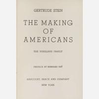 [Literature] Stein, Gertrude Group of 4 Editions of "The Making of Americans"