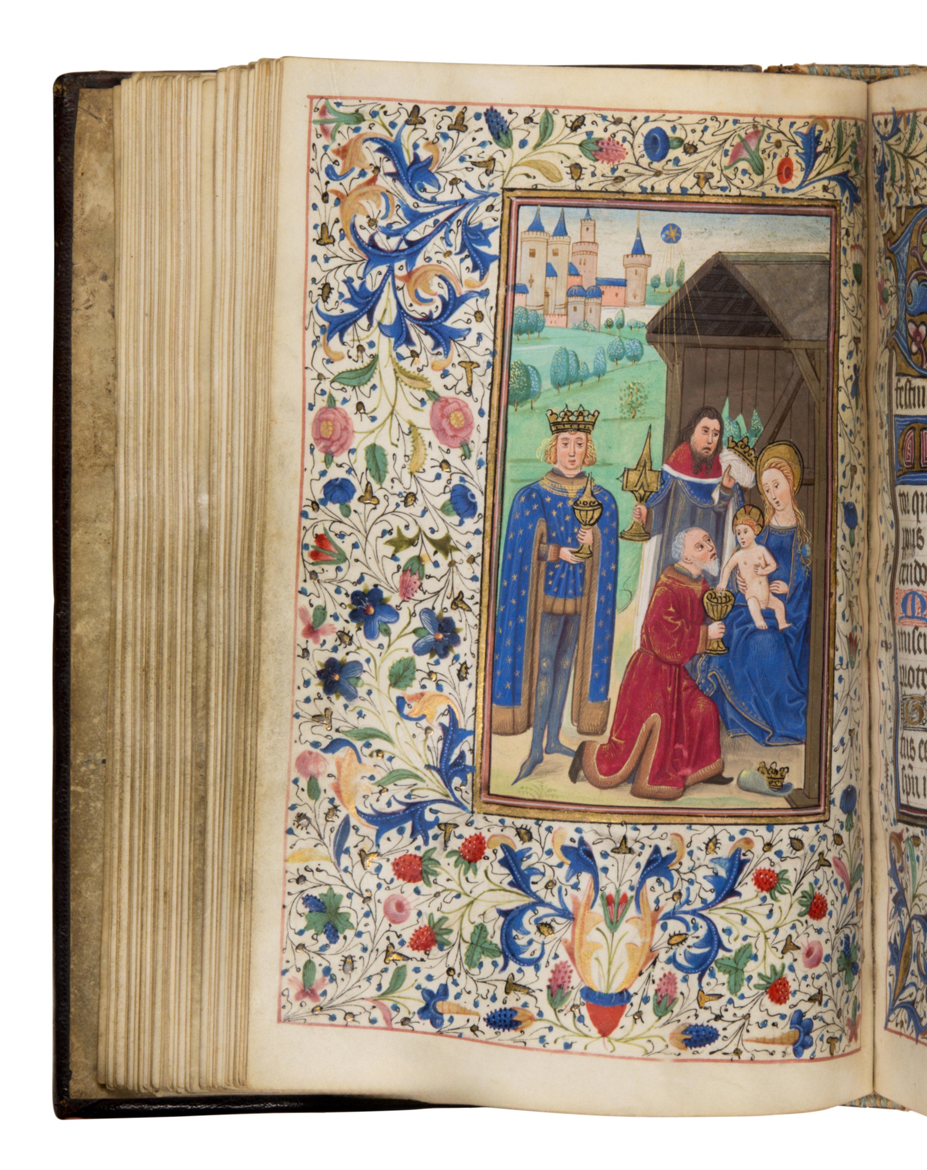 MASTER OF THE VRAI CHRONICQUE D’ÉSCOCE [MARIE VRELANT?] (active Bruges, c. 1464-1484) Book of Hours, in Latin, illuminated manuscript on parchment [Southern Netherlands, Bruges, c. 1467]