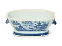 Four Chinese Blue and White Export Porcelain Vessels — 20TH CENTURY