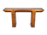 A Contemporary Bronze-Lacquered Console — IN THE MANNER OF KARL SPRINGER, 20TH CENTURY