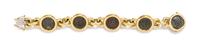 An 18 Karat Yellow Gold and Ancient Roman Coin Demi Parure, 163.50 dwts.
