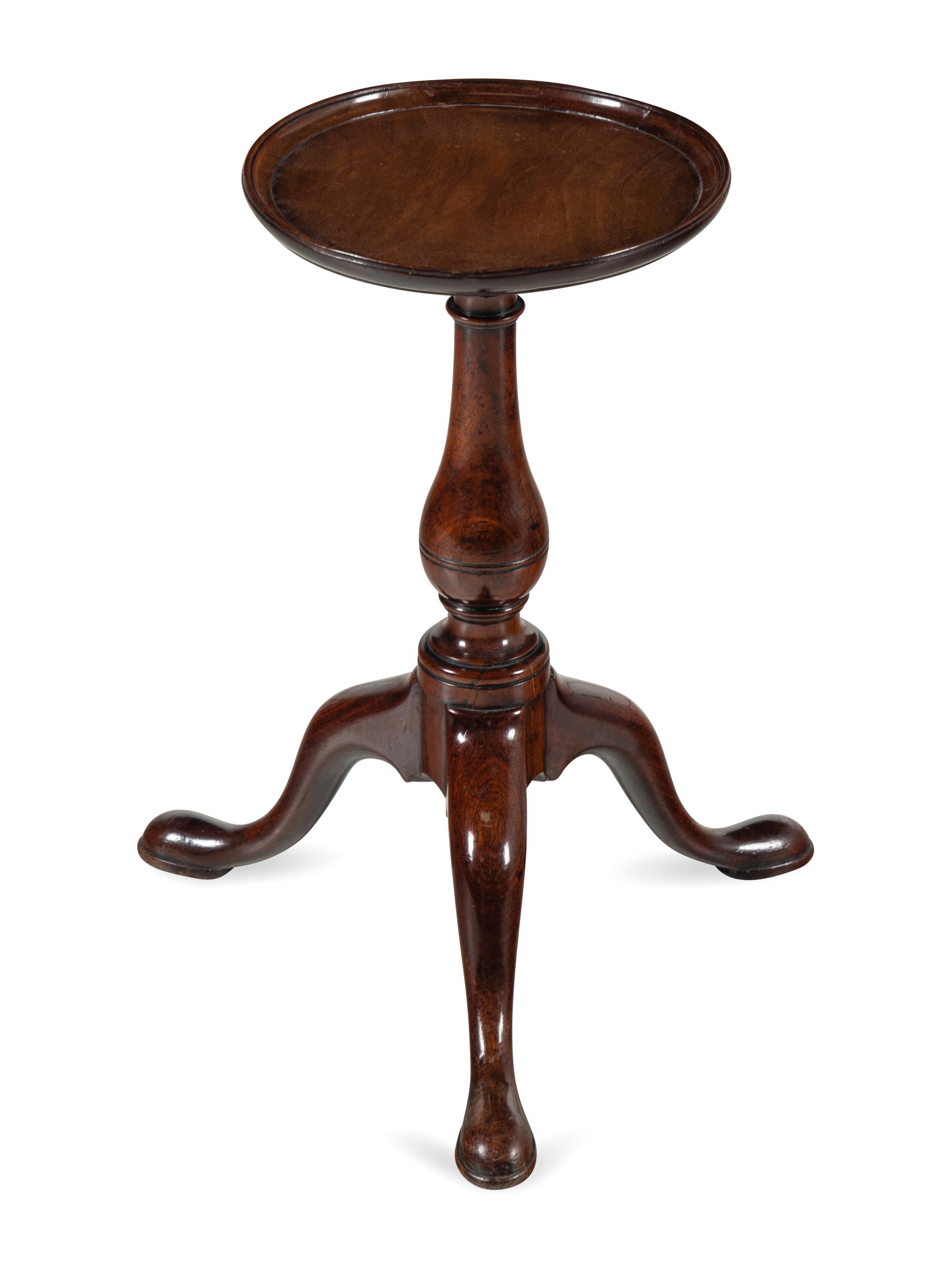 A George III Mahogany Candle Stand