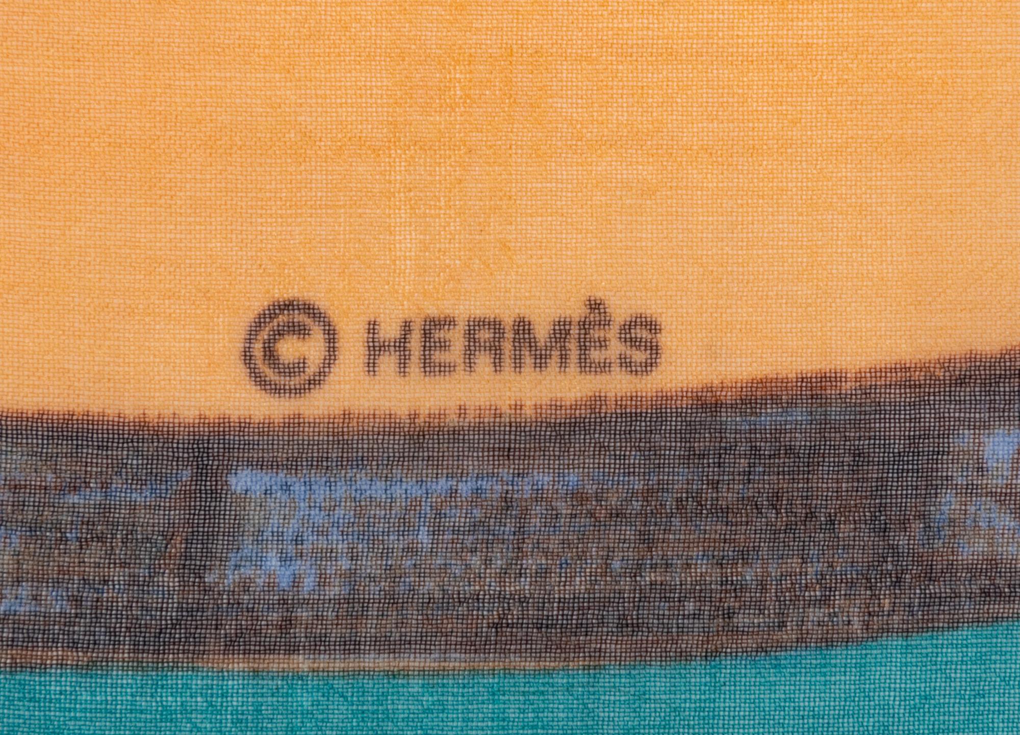 Three Hermès 90cm Silk Chiffon Scarves