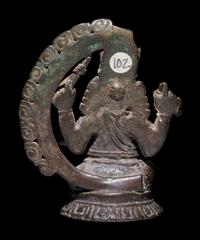 An Indian Bronze Figure of Ganesha