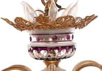 A Continental Gilt Metal and Glass Thirty-Six-Light Chandelier