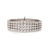 PLATINUM AND DIAMOND BRACELET
