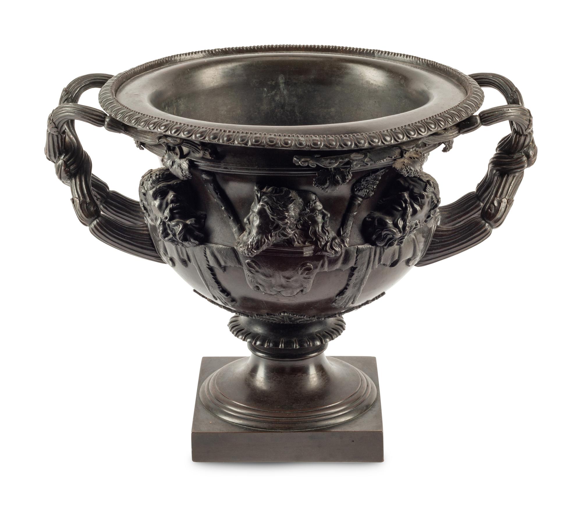 A Grand Tour Bronze Model of the Warwick Vase