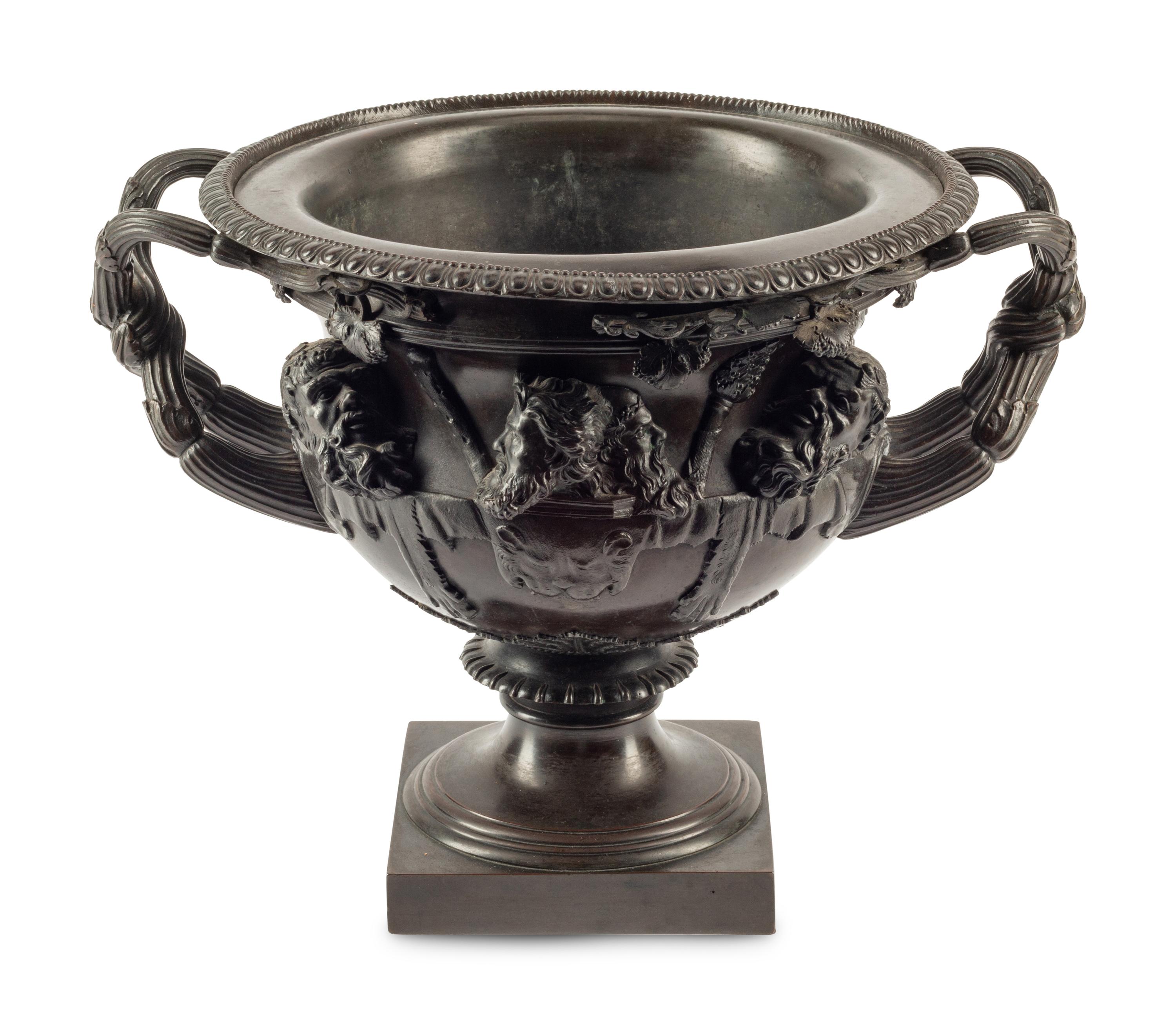 A Grand Tour Bronze Model of the Warwick Vase