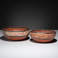 Ancestral Pueblo, Four Mile Polychrome Pottery Bowls