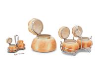 A Group of Royal Worcester Brioche à Tête Porcelain Table Articles