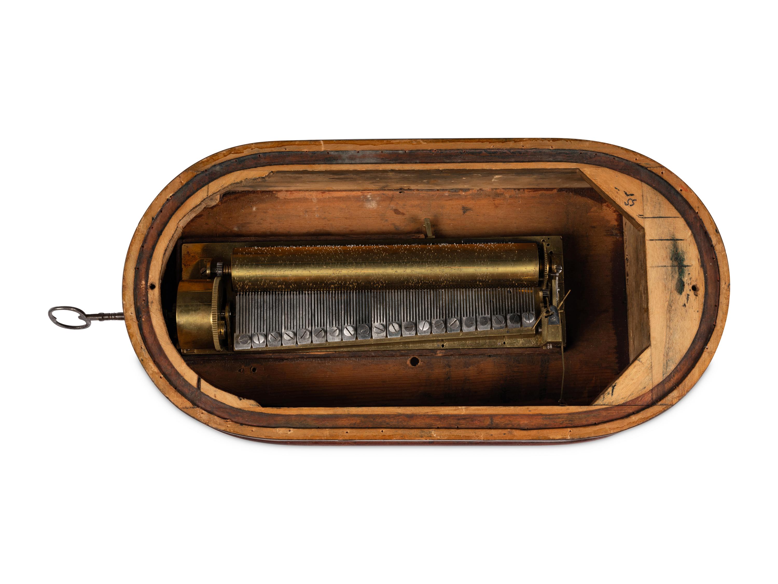 A Four-Air Sectional Comb Musical Clock Base