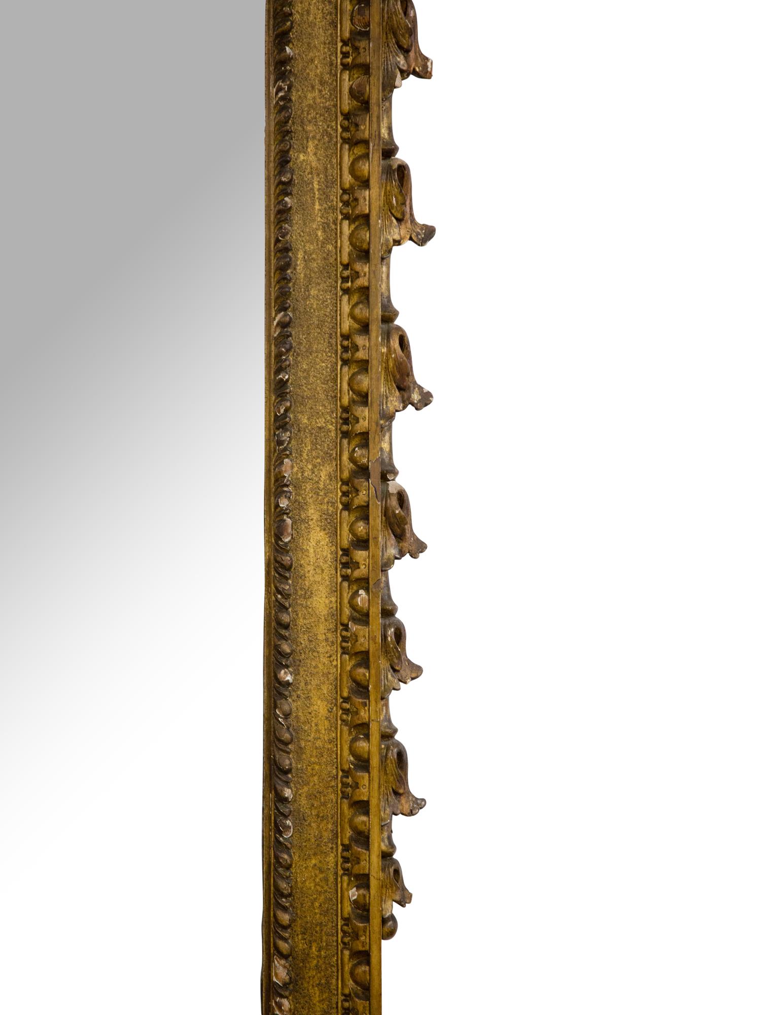 A Large Victorian Giltwood and Gesso Pier Mirror