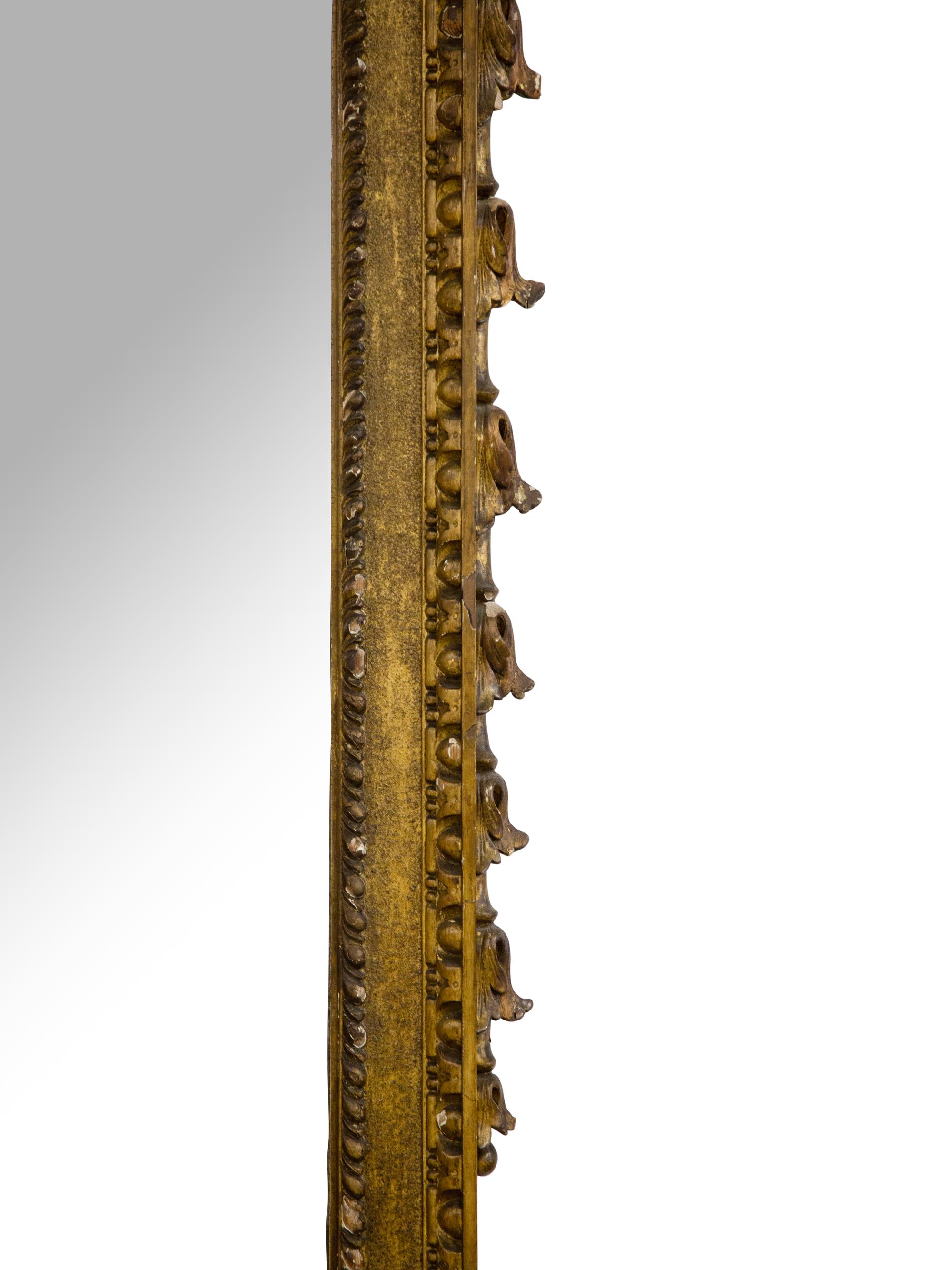 A Large Victorian Giltwood and Gesso Pier Mirror