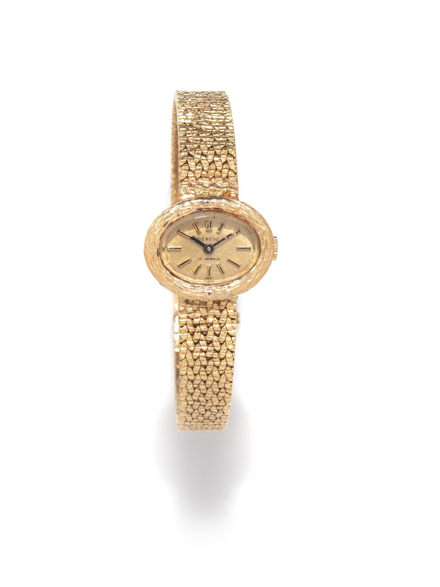 GENEVE, 14K YELLOW GOLD WATCH