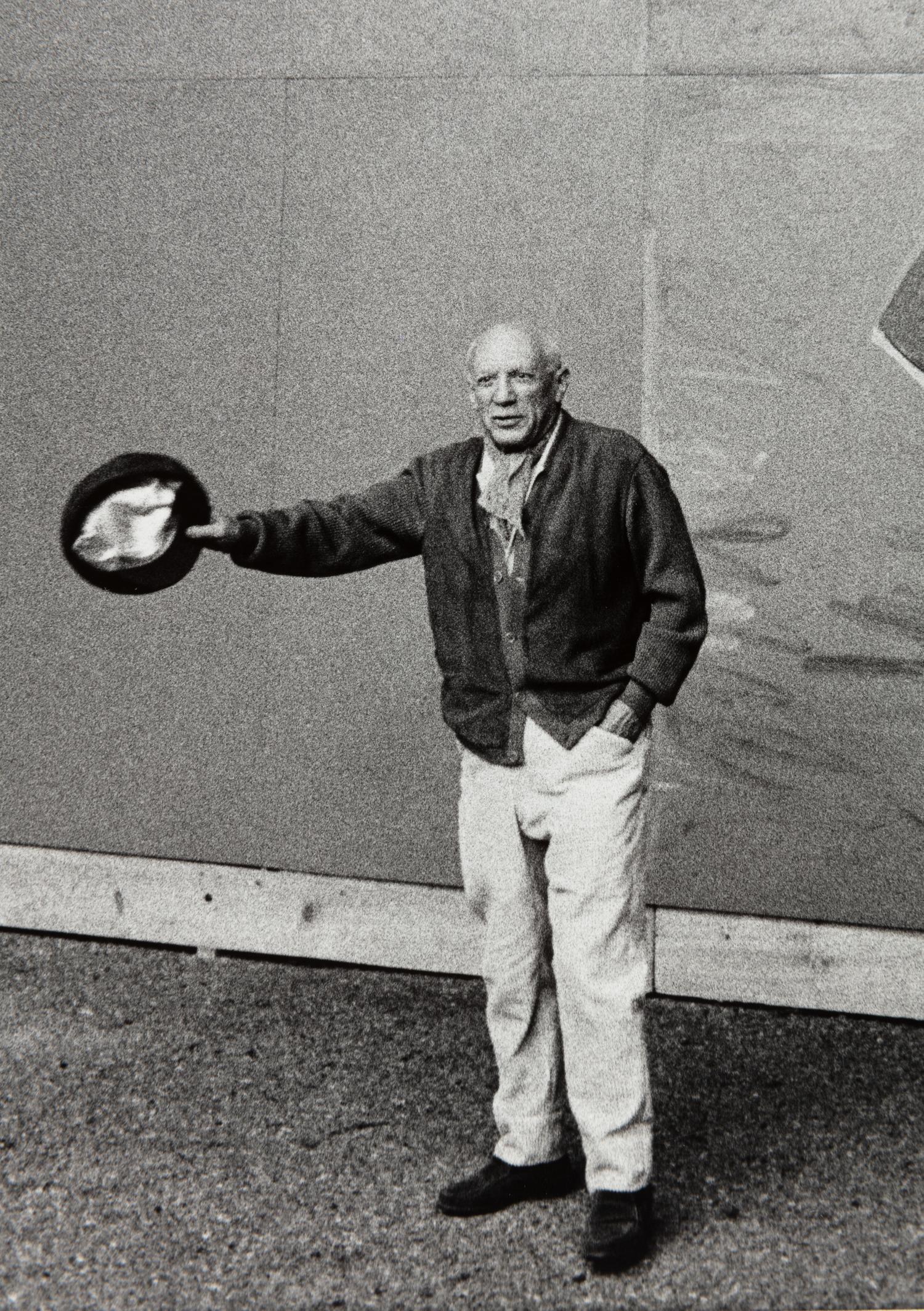 Inge Morath (1923-2002) Picasso unveiling mural for UNESCO, 1958