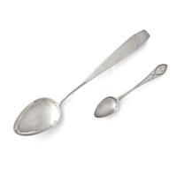 Two Federal Coin Silver Spoons