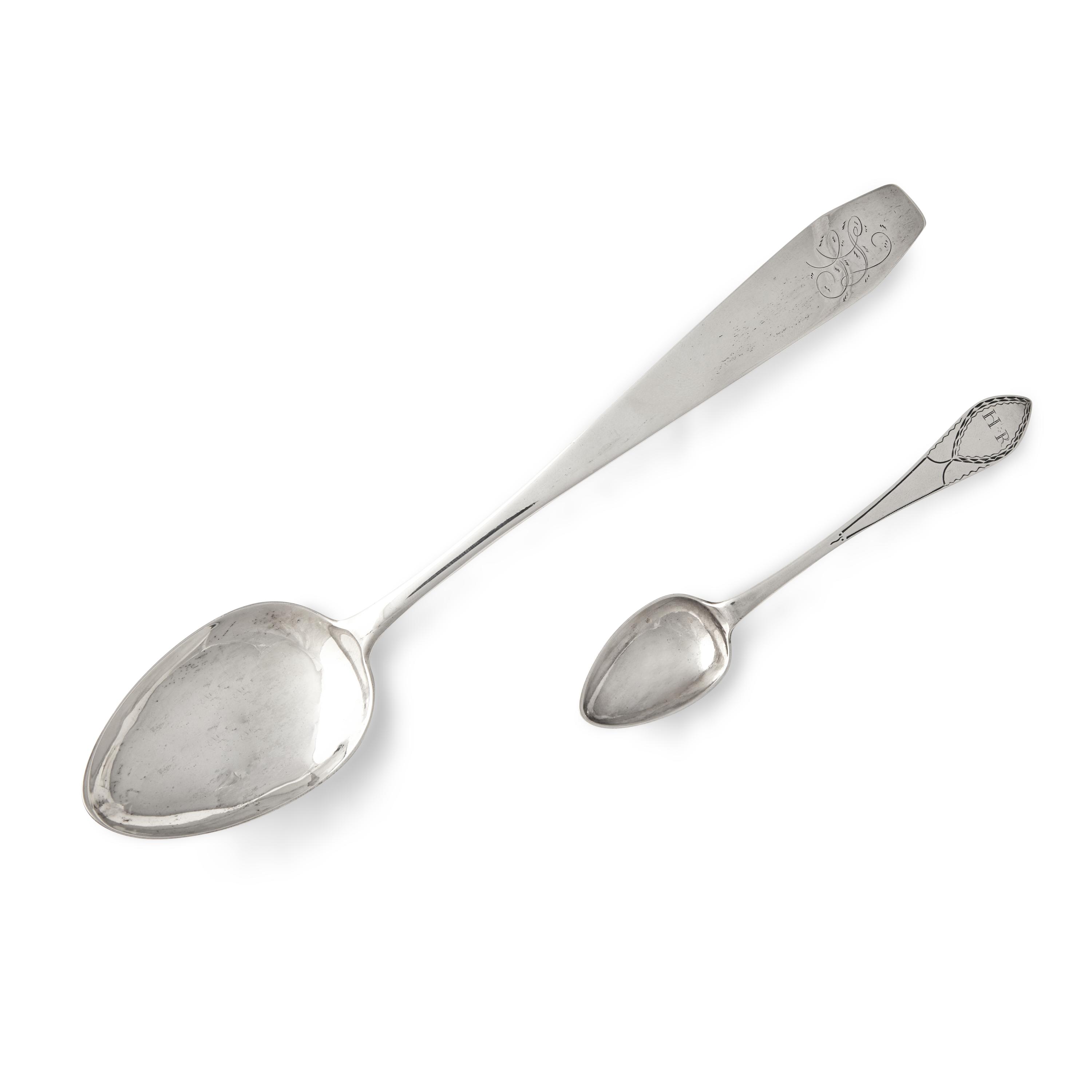 Two Federal Coin Silver Spoons