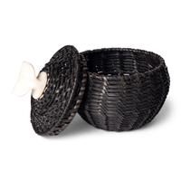 James Omnik (Iñupiaq, 20th century) — Baleen Basket, with Whale Tail Finial