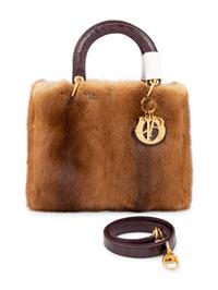 Christian Dior Brown Mink Small Lady Dior Bag, 2011