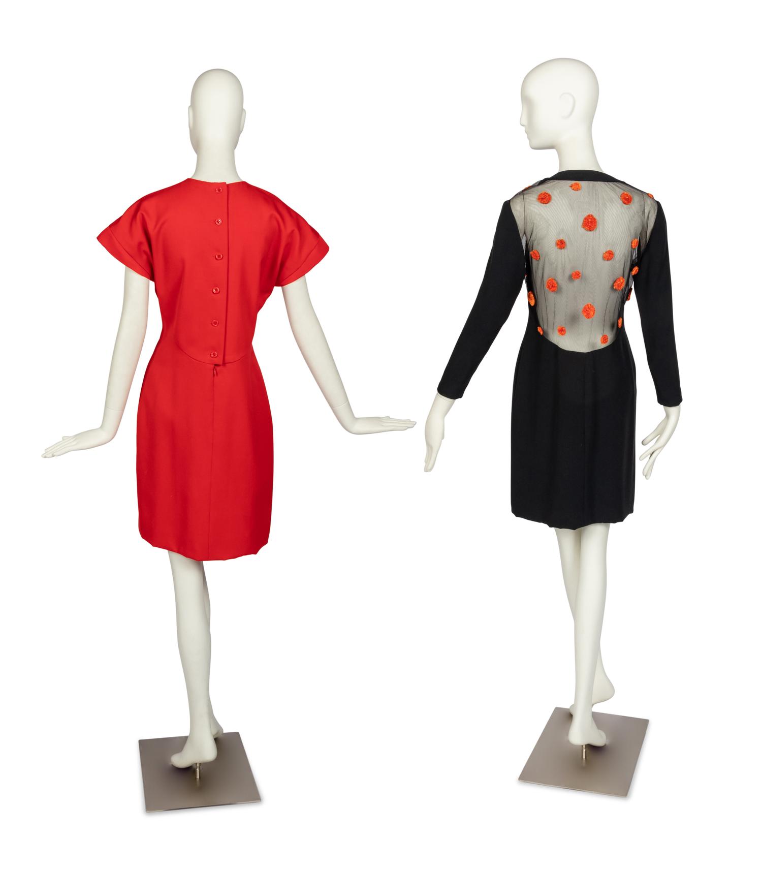 Four Geoffrey Beene Items: Two Coats & Two Dresses, 1990