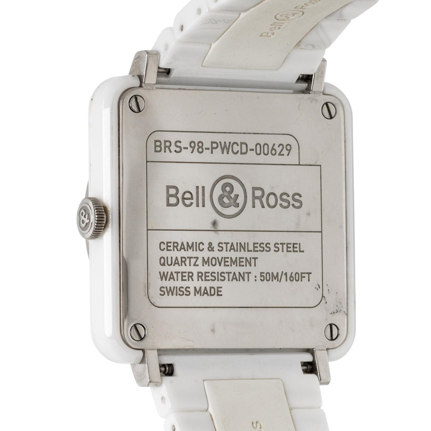 BELL & ROSS, 'BR-S' CERAMIC WATCH WITH DIAMONDS