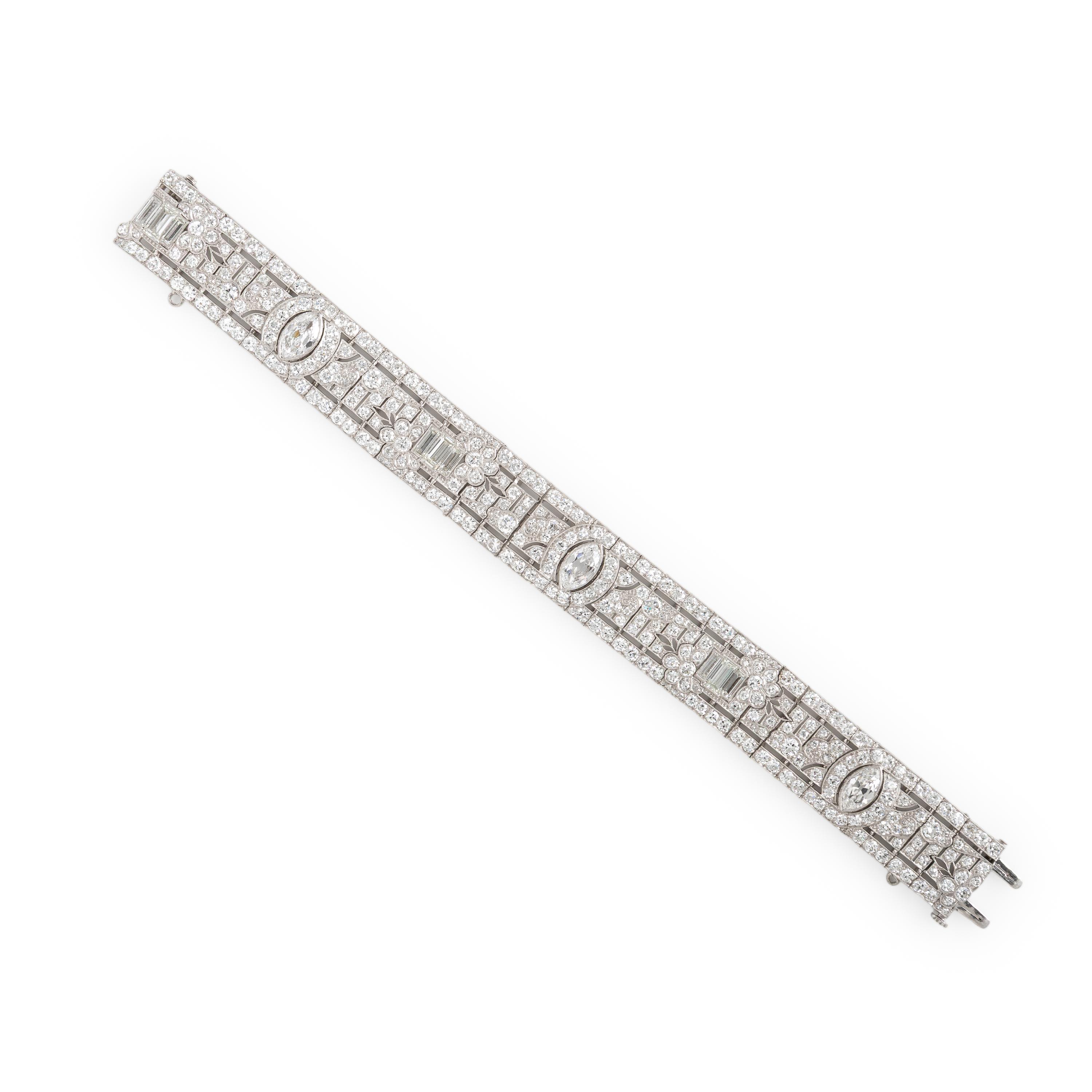 Oscar Heyman, Art Deco, Diamond and Platinum Bracelet