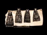 Nine Small Southeast Asian Silver Buddhist Votives