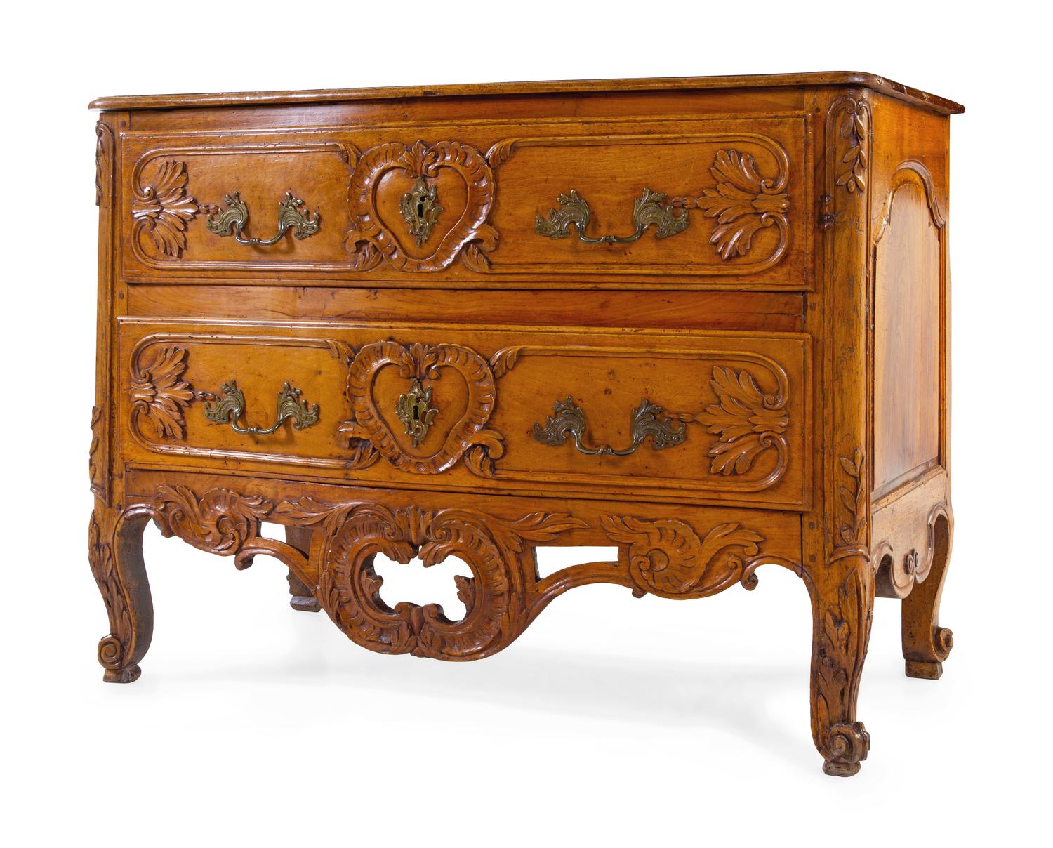 A French Provincial Walnut Commode