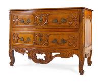 A French Provincial Walnut Commode