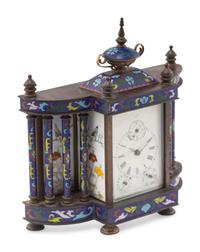 A Chinese Cloisonné Clock