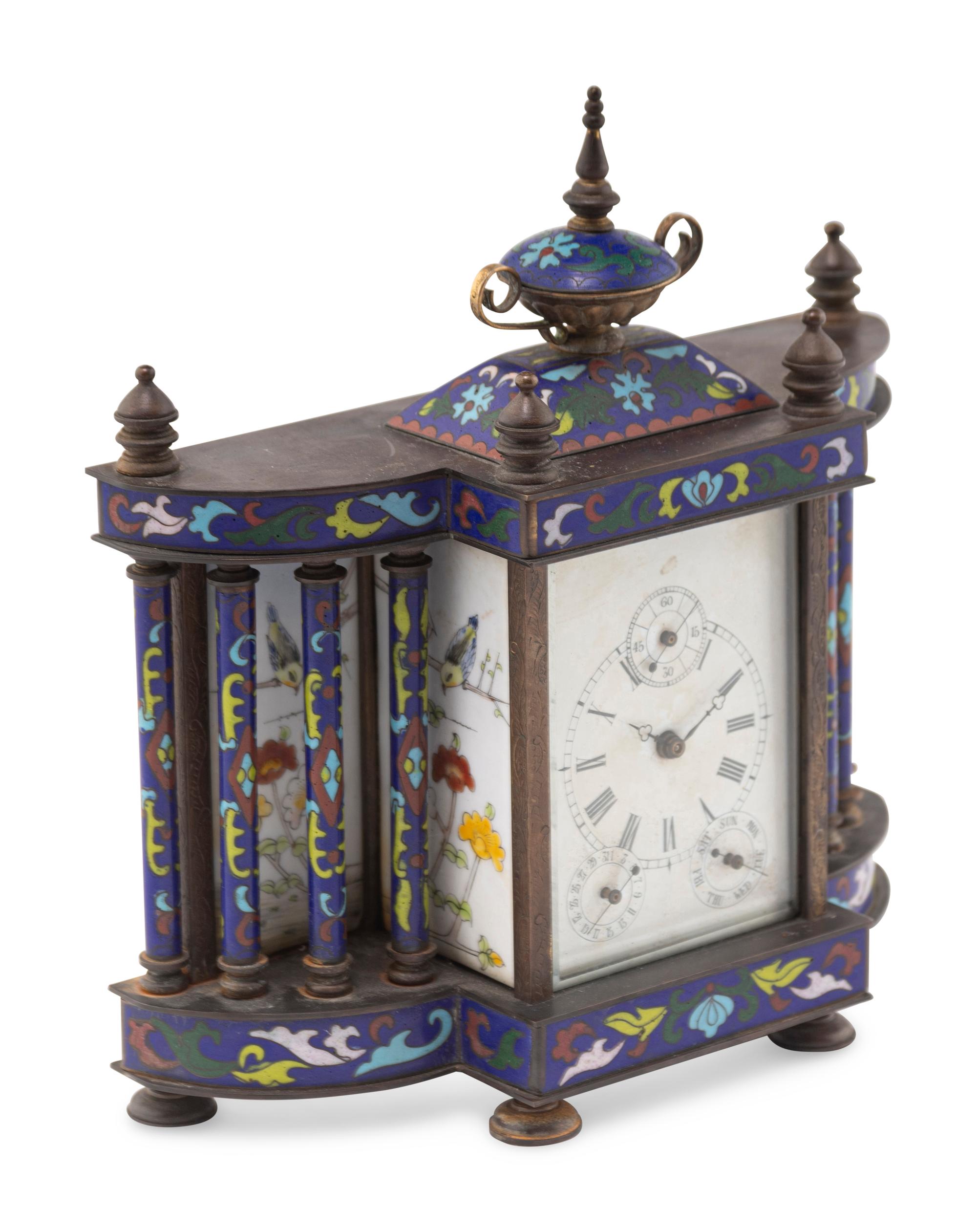 A Chinese Cloisonné Clock