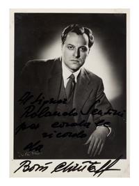 [20TH-CENTURY OPERA SINGERS]. A group of 6 signed photographs or photographic postcards of opera singers from the 1950s-1960s, comprising images of: