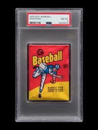 A Sealed Unopened Pack of 1975 O-Pee-Chee Baseball Cards (PSA 8 NM-MT)