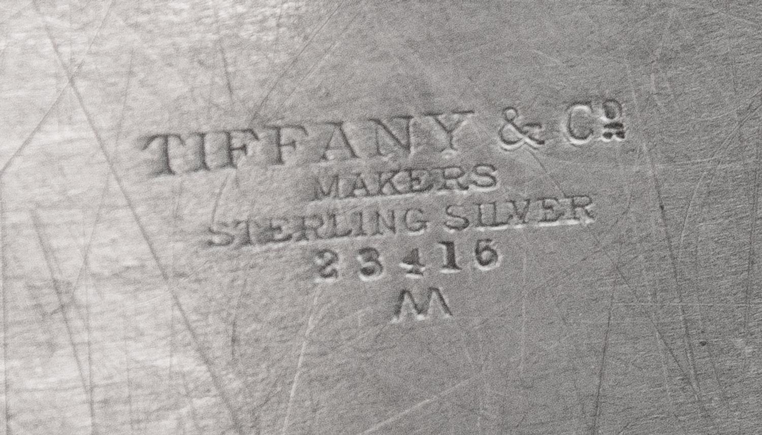 An American Silver Tray, Tiffany & Co., New York, NY, Circa 1950, the center engraved with the script monogram RKS.
