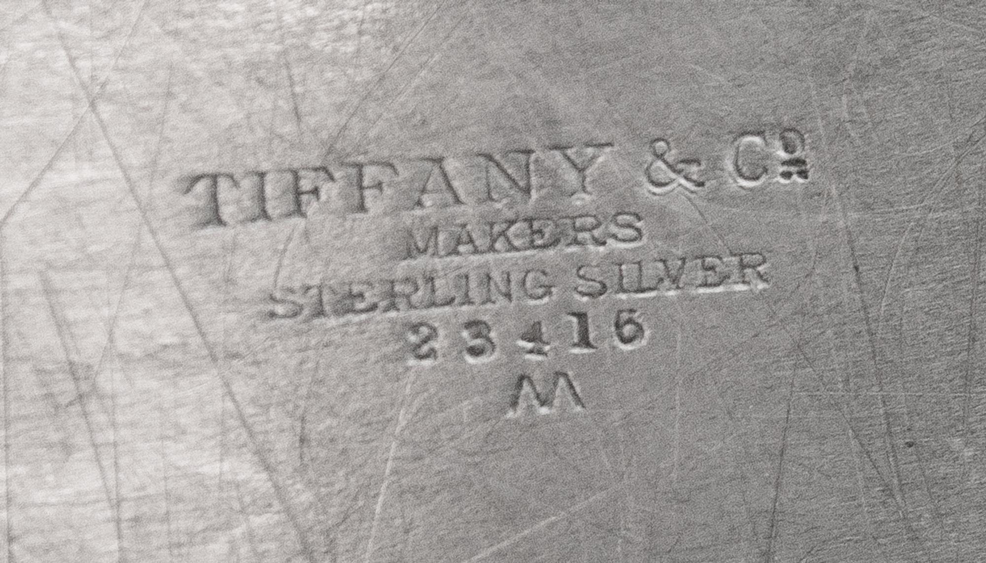 An American Silver Tray, Tiffany & Co., New York, NY, Circa 1950, the center engraved with the script monogram RKS.