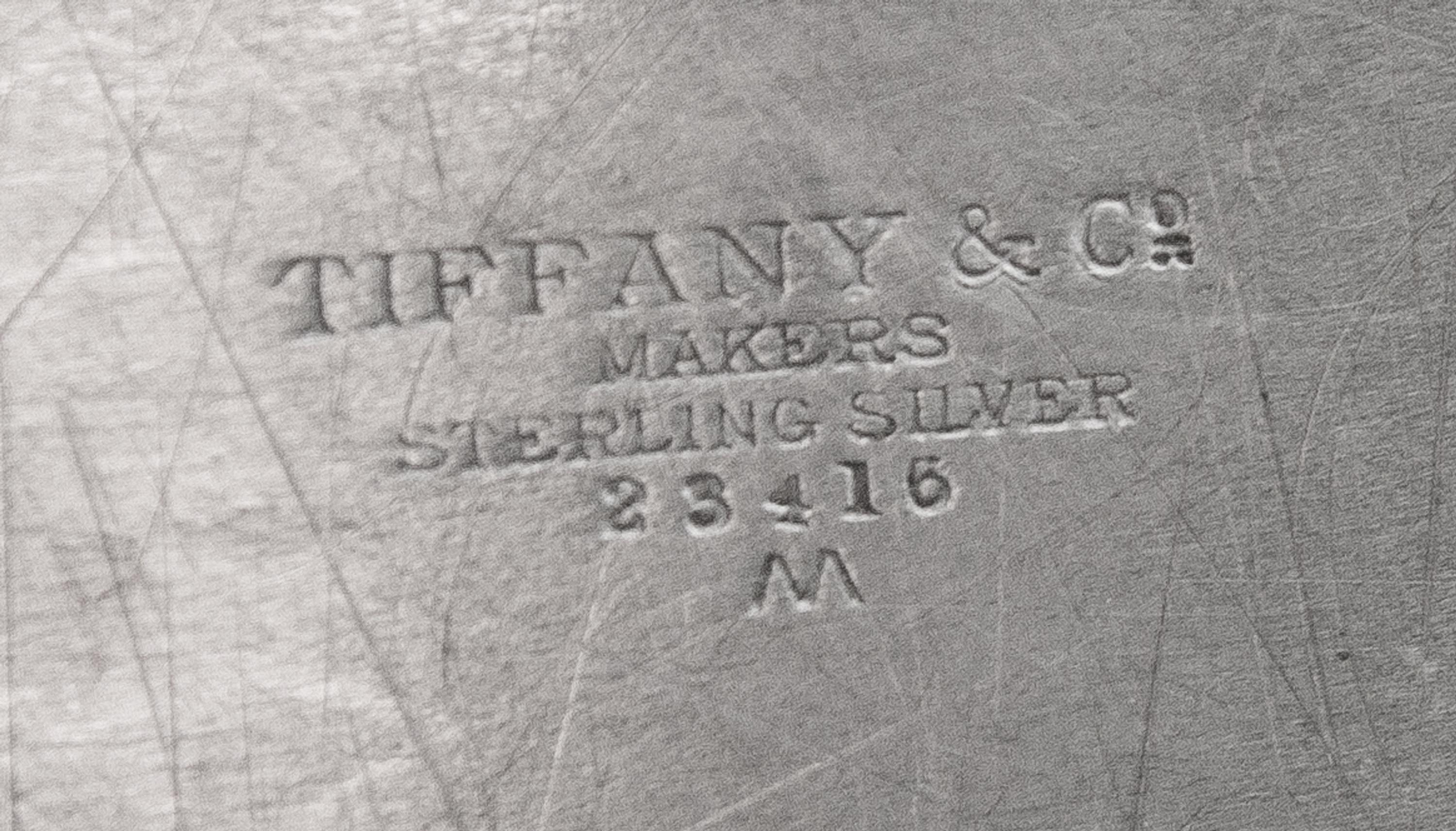 An American Silver Tray, Tiffany & Co., New York, NY, Circa 1950, the center engraved with the script monogram RKS.