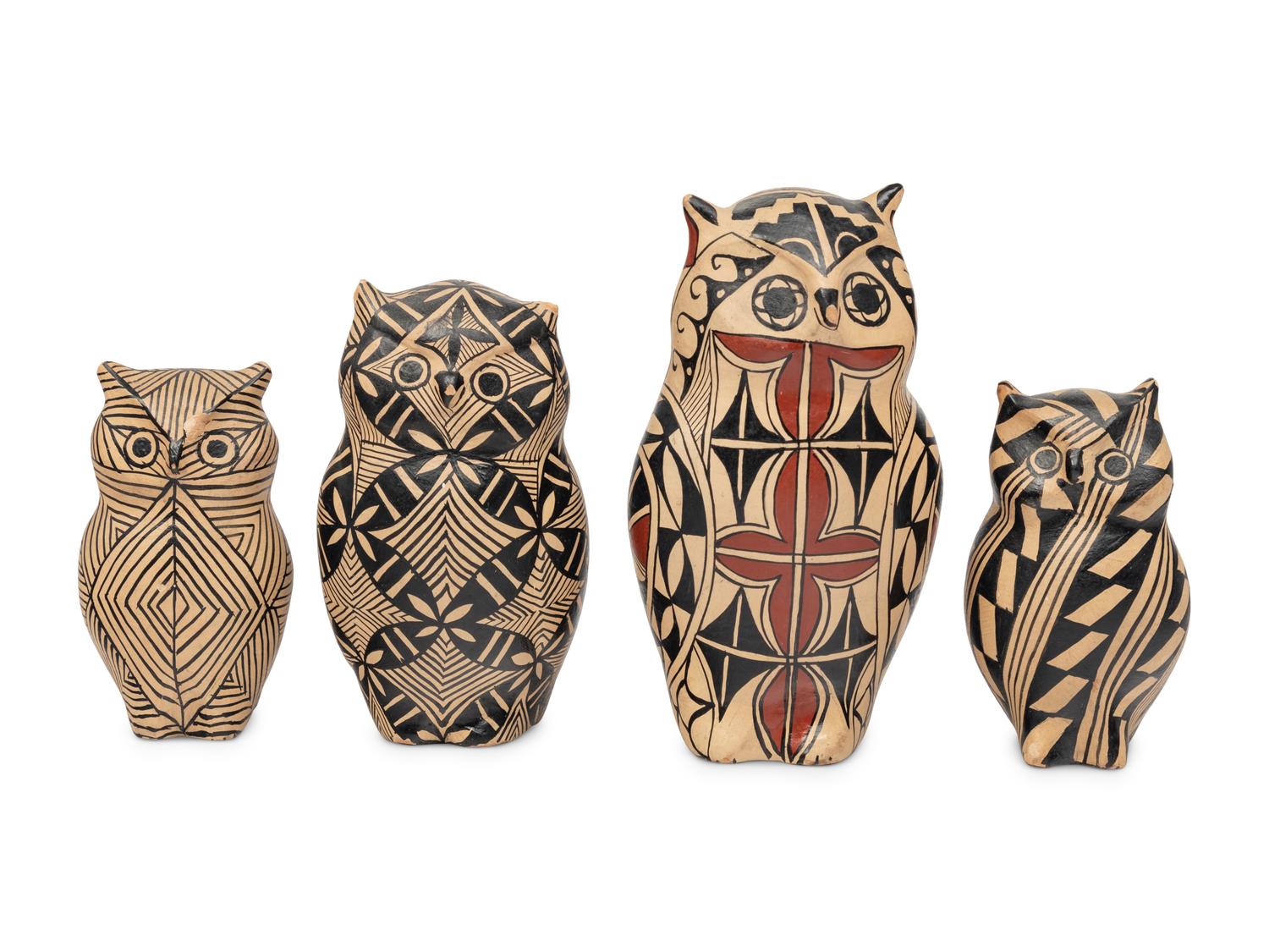 Pottery Owls