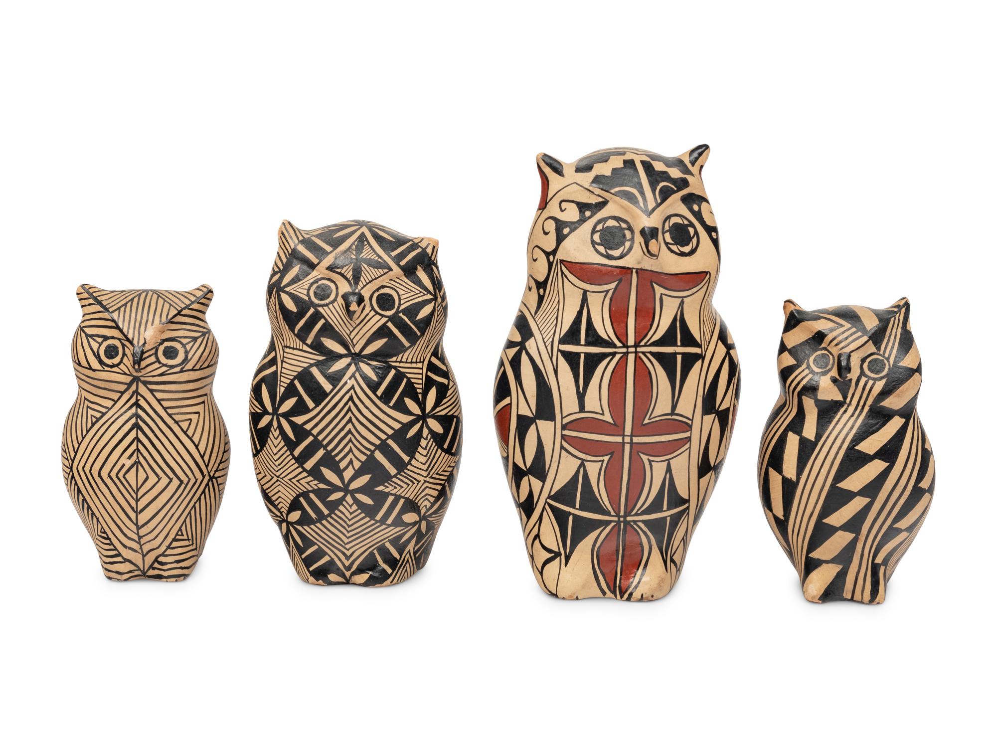 Pottery Owls