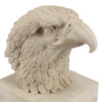 An Italian Carved Marble Figure of an Eagle Head