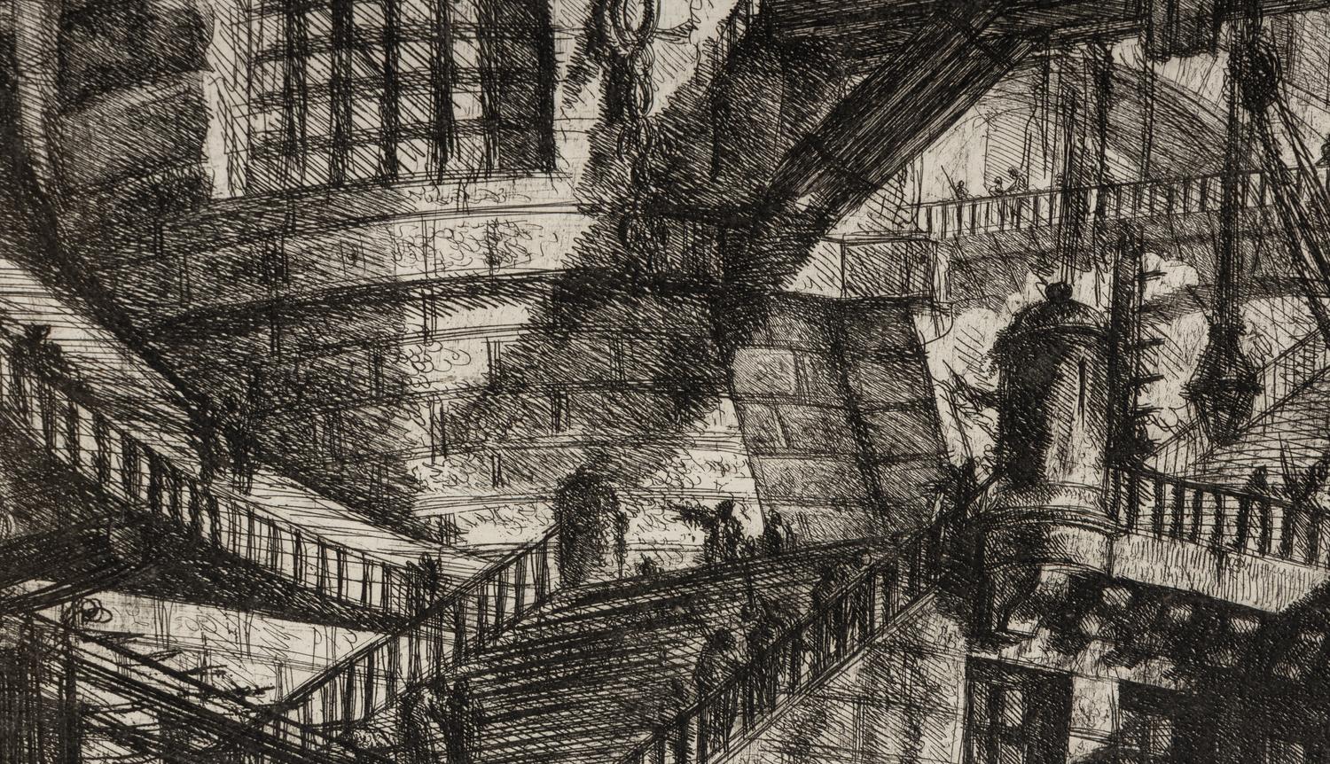 Plate I and Plate III from Carceri d'Invenzione