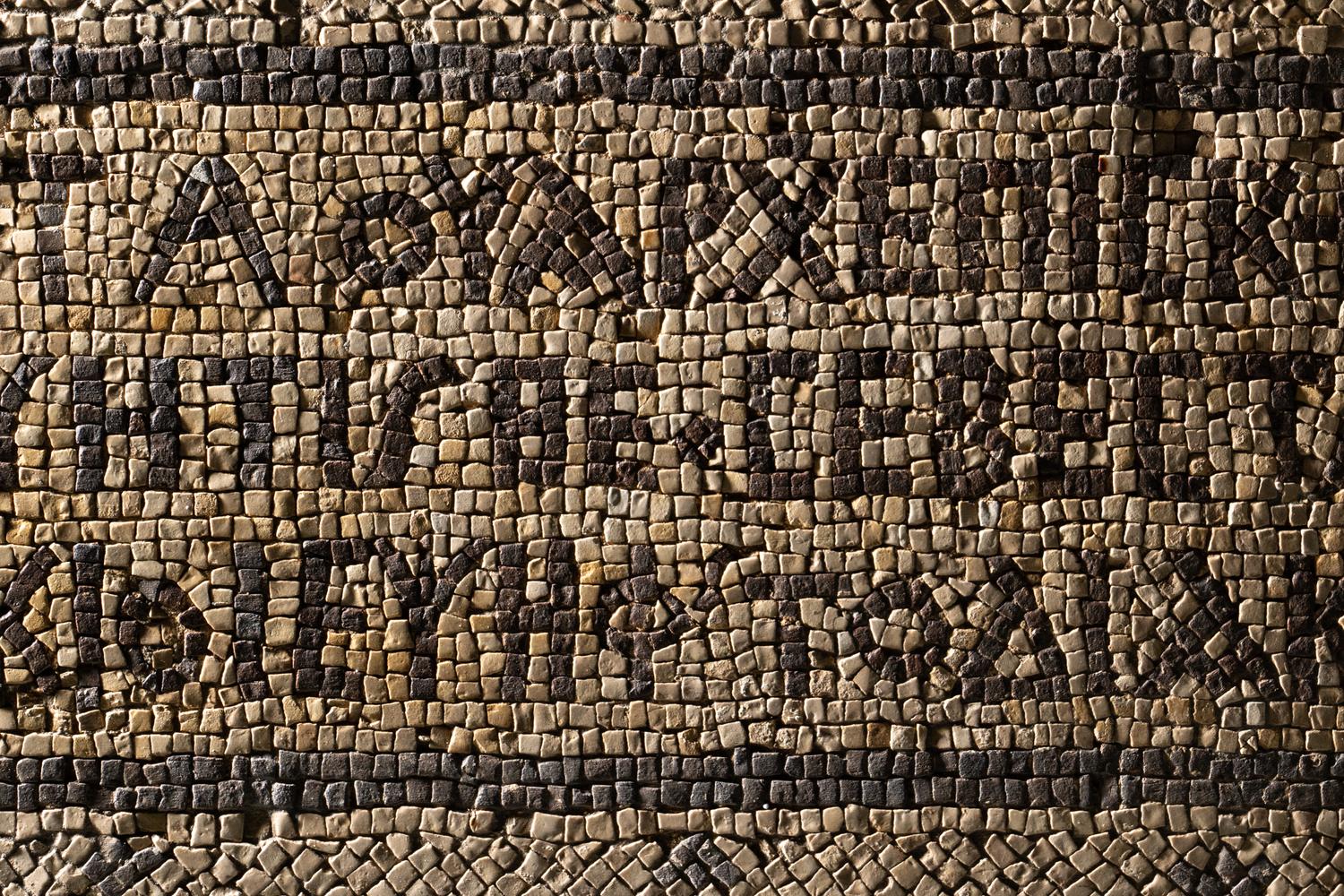 A Byzantine Mosaic with Inscription